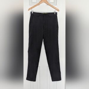 Haggar Men's (Size Small) Active Flex Waist Charcoal Grey/Gray Tech Pants